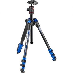 Manfrotto MKBFRA4BL-BH BeFree Color Aluminum Travel Tripod (Blue)