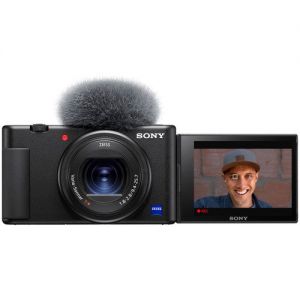 Sony ZV-1 Digital Camera (Black) + Sony GP-VPT2BT (Black)