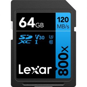 Lexar 64GB High-Performance 800x UHS-I SDXC Memory Card