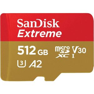 SanDisk Extreme MicroSDXC 512GB (SDSQXAV-512G-GN6MN) 