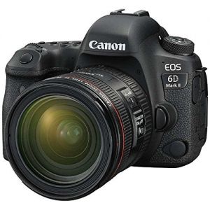 Canon EOS 6D Mark II DSLR Camera with EF 24-70 F4L IS USM Free EF 50mm F1.8