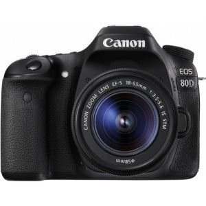 Canon EOS 80D Wi-Fi DSLR Camera with 18-55mm