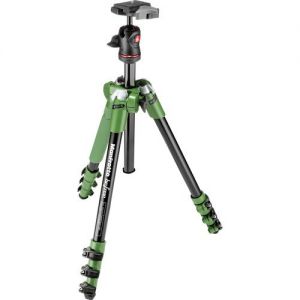 Manfrotto MKBFRA4G-BH BeFree Compact Travel Aluminum Alloy Tripod (Green)